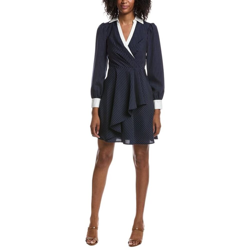 Eliza J Womens Shirt Dress, Navy